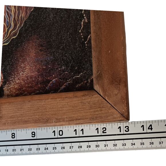 Octavio Ocampo "Resurrection" Vintage 2000 Jesus Art Print Wood Frame 13" x 18" - Picture 12 of 16